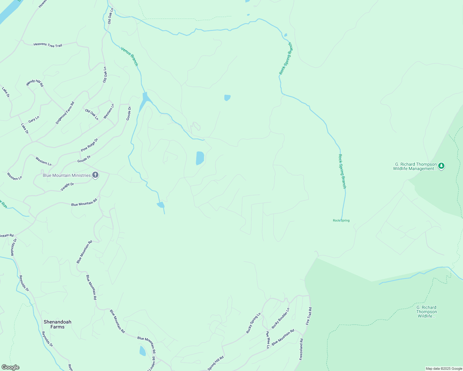 map of restaurants, bars, coffee shops, grocery stores, and more near 232 Briar Lane in Front Royal