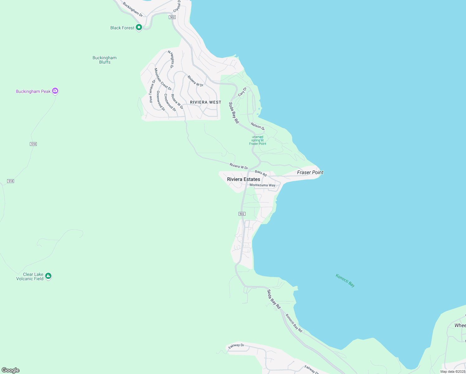 map of restaurants, bars, coffee shops, grocery stores, and more near 4159 Osceola Avenue in Kelseyville
