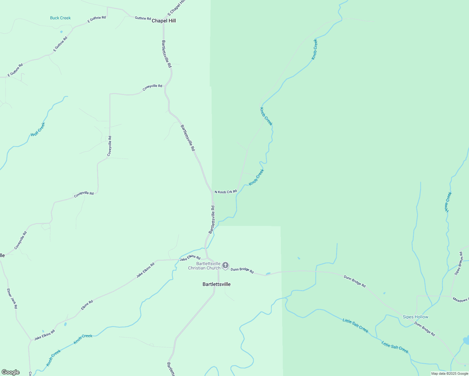 map of restaurants, bars, coffee shops, grocery stores, and more near 165 Knob Creek Road in Heltonville