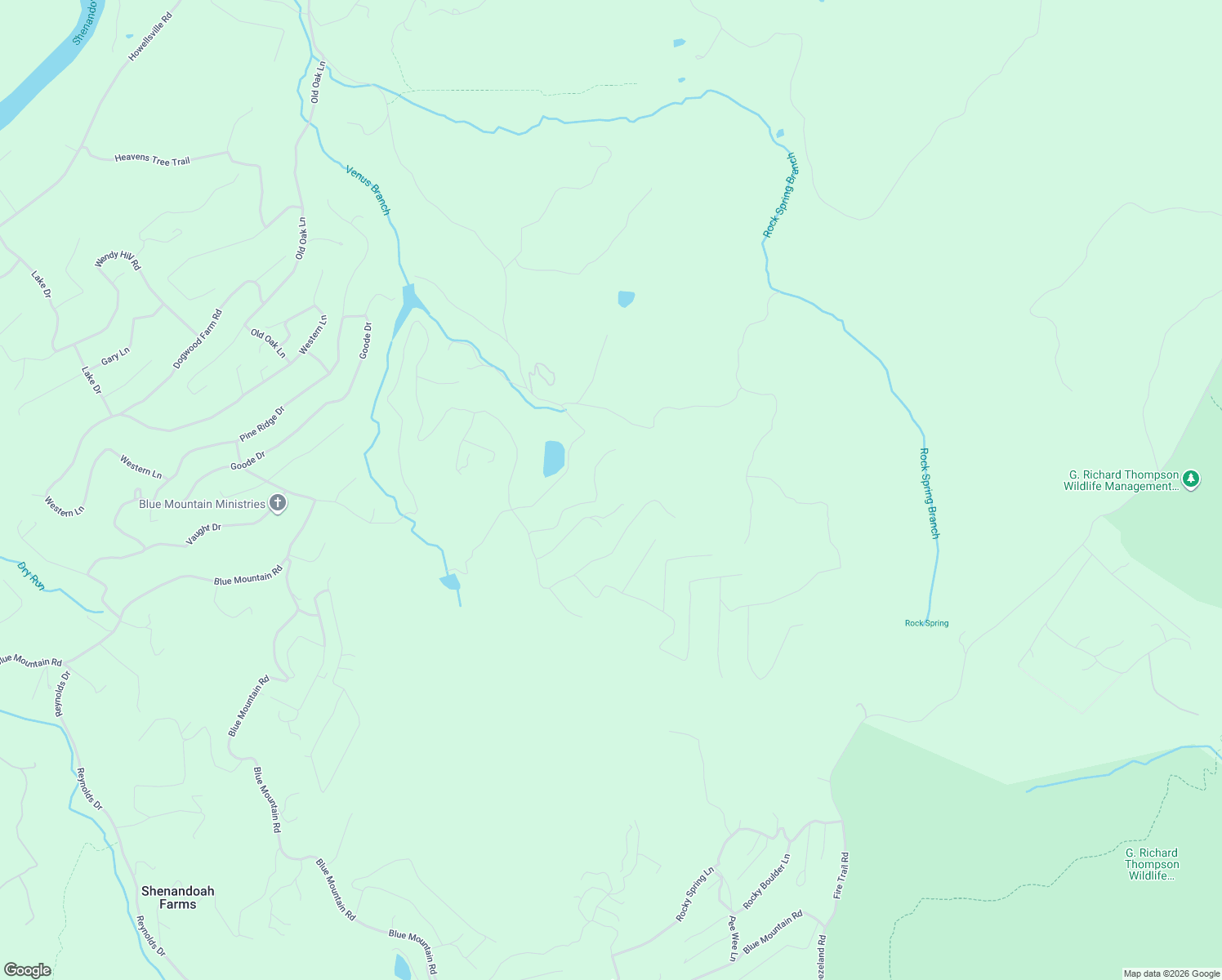 map of restaurants, bars, coffee shops, grocery stores, and more near 343 Susans Court in Front Royal