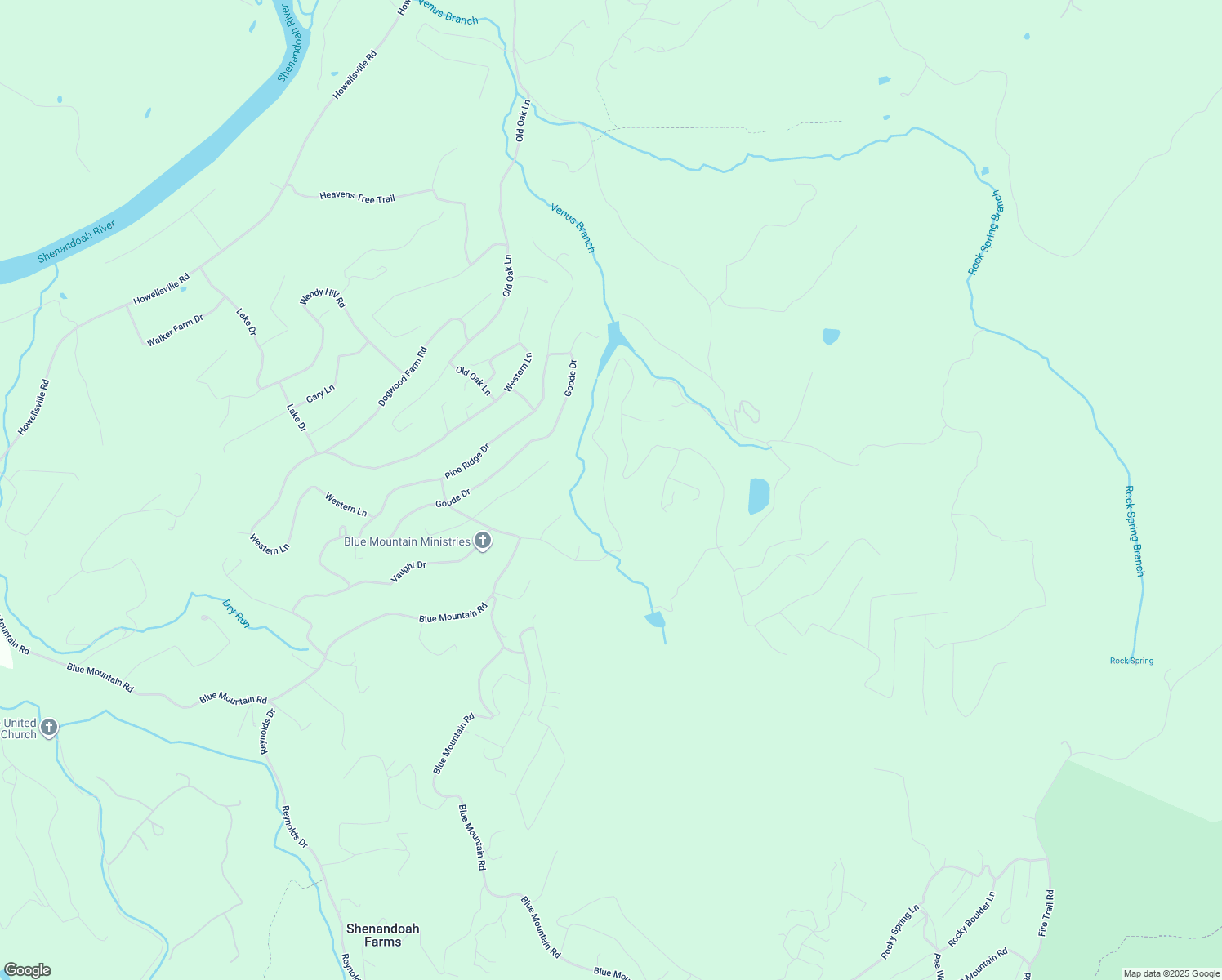 map of restaurants, bars, coffee shops, grocery stores, and more near 510 Drummer Hill Road in Front Royal