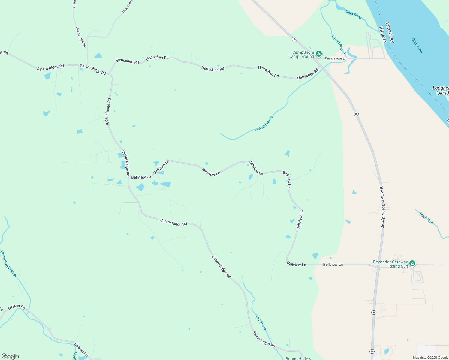 map of restaurants, bars, coffee shops, grocery stores, and more near 2879 Bellview Lane in Rising Sun