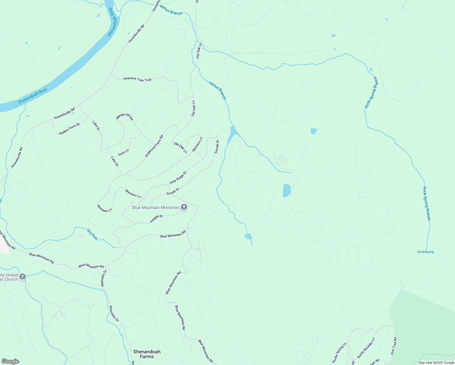 map of restaurants, bars, coffee shops, grocery stores, and more near 527 Drummer Hill Road in Front Royal