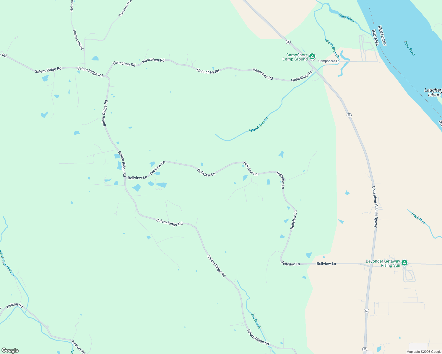 map of restaurants, bars, coffee shops, grocery stores, and more near 2879 Bellview Lane in Rising Sun