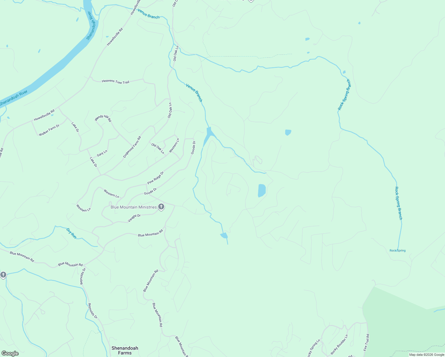 map of restaurants, bars, coffee shops, grocery stores, and more near 76 Kits Court in Front Royal