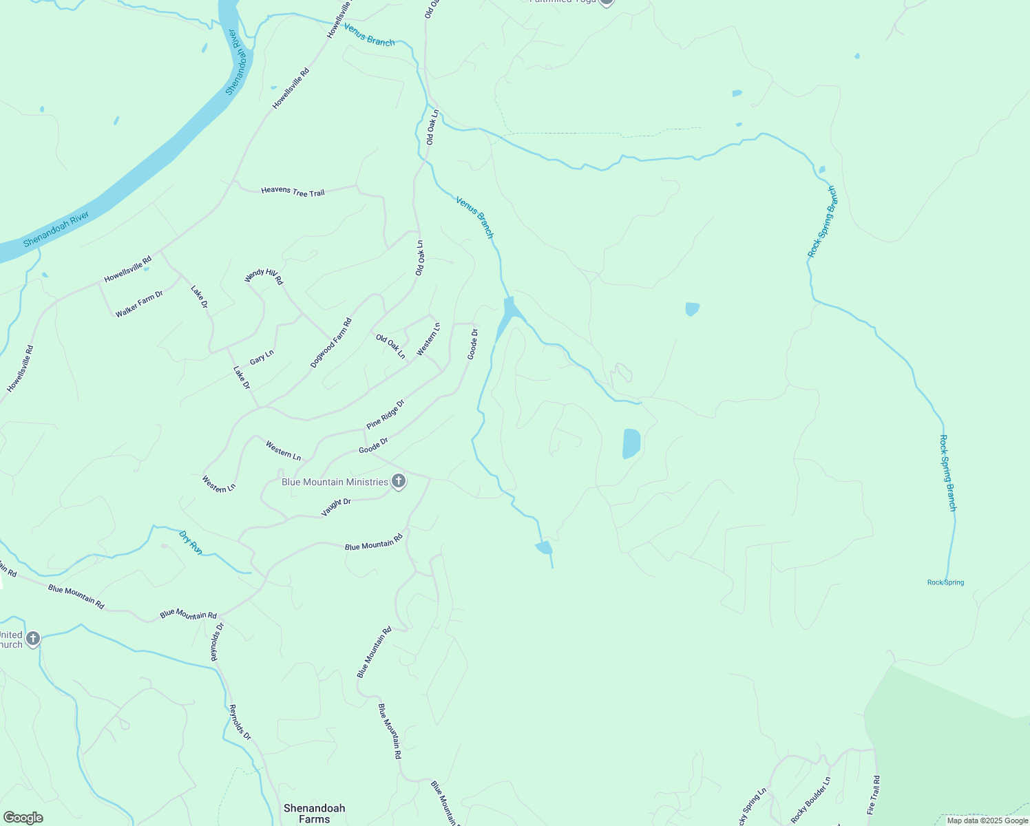 map of restaurants, bars, coffee shops, grocery stores, and more near 1196 Drummer Hill Road in Front Royal