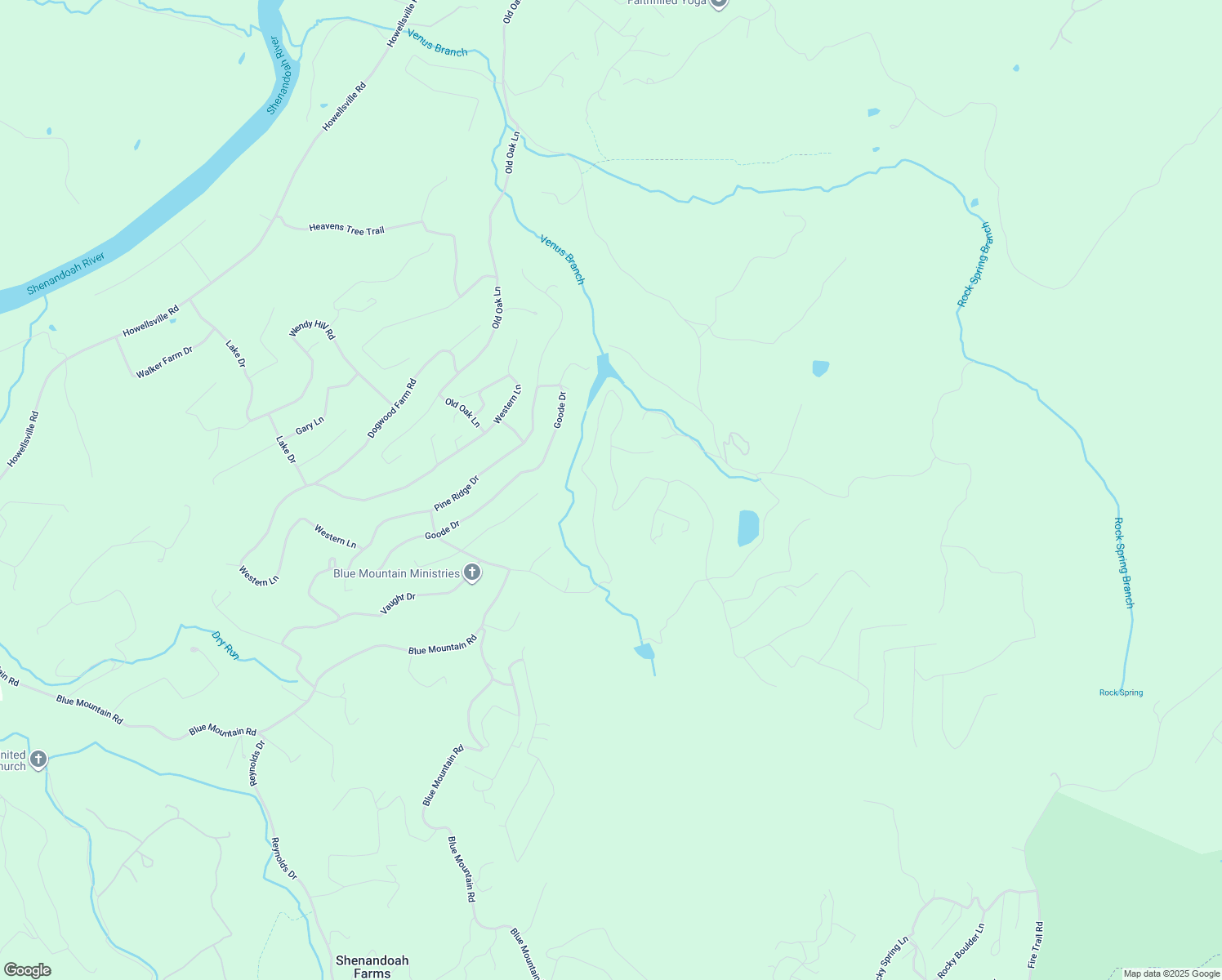 map of restaurants, bars, coffee shops, grocery stores, and more near 1196 Drummer Hill Road in Front Royal