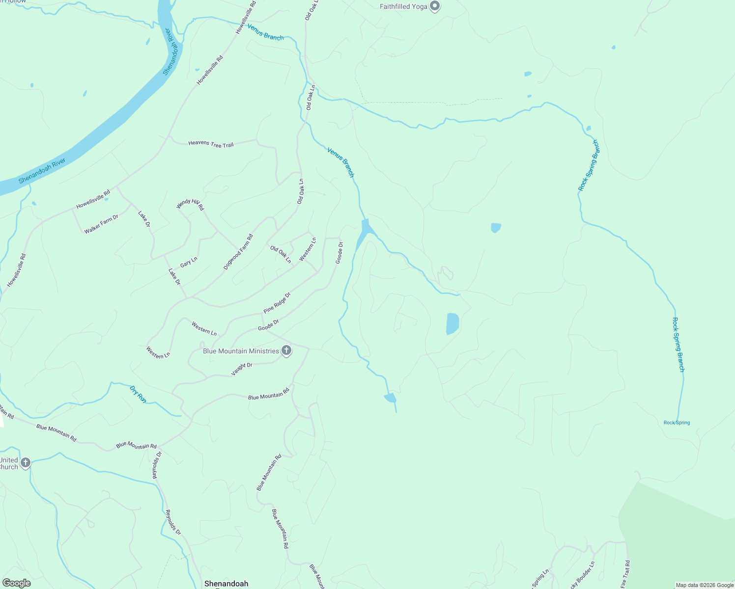 map of restaurants, bars, coffee shops, grocery stores, and more near 628 Drummer Hill Road in Front Royal