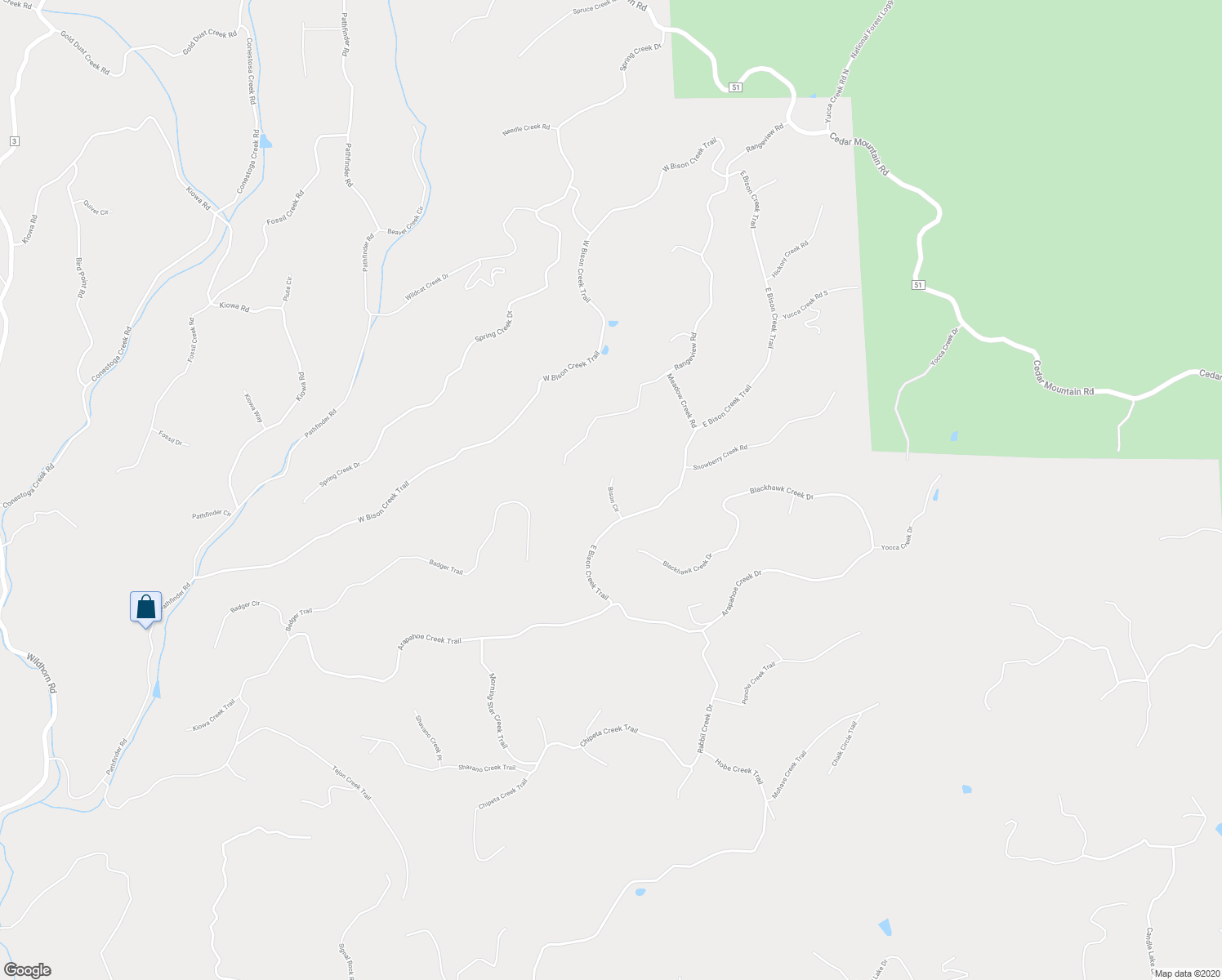 map of restaurants, bars, coffee shops, grocery stores, and more near 140 Bison Circle in Florissant