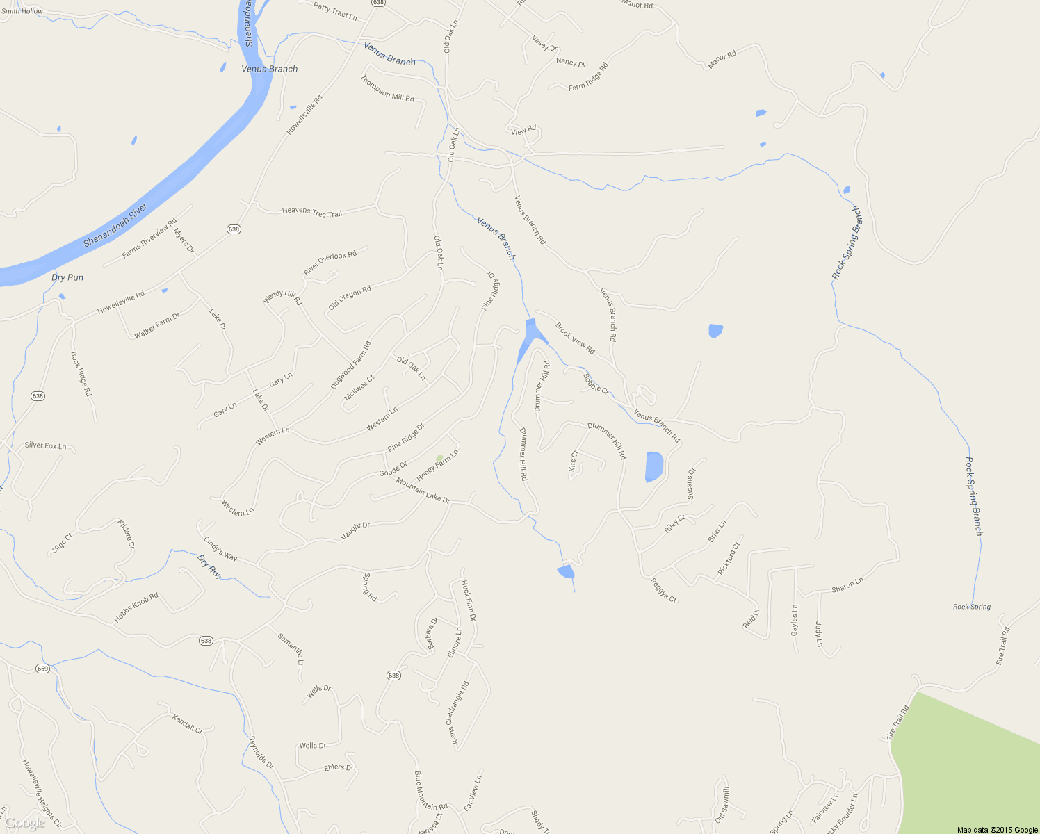 map of restaurants, bars, coffee shops, grocery stores, and more near 628 Drummer Hill Road in Front Royal