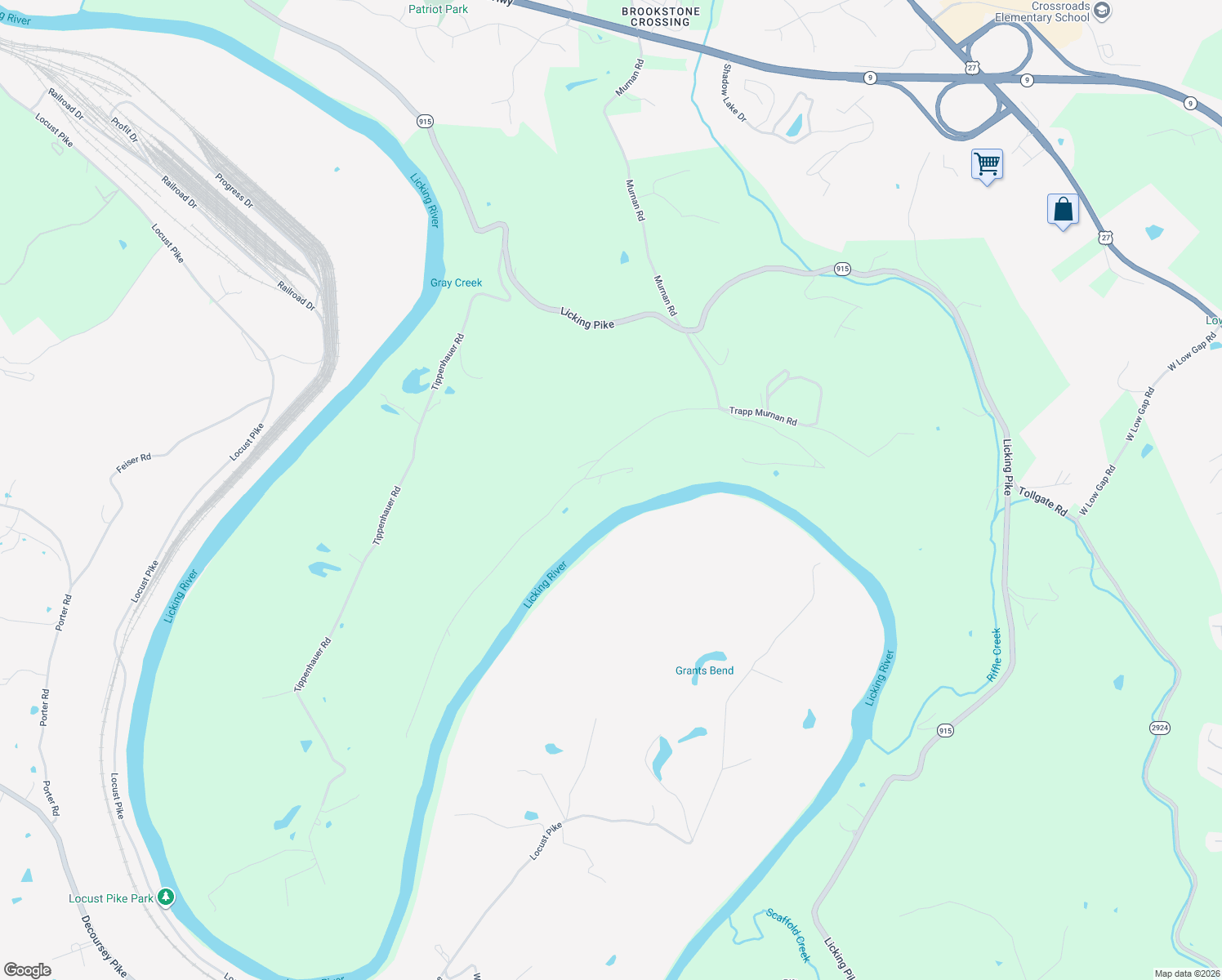 map of restaurants, bars, coffee shops, grocery stores, and more near 363 Hidden Valley Road in Newport