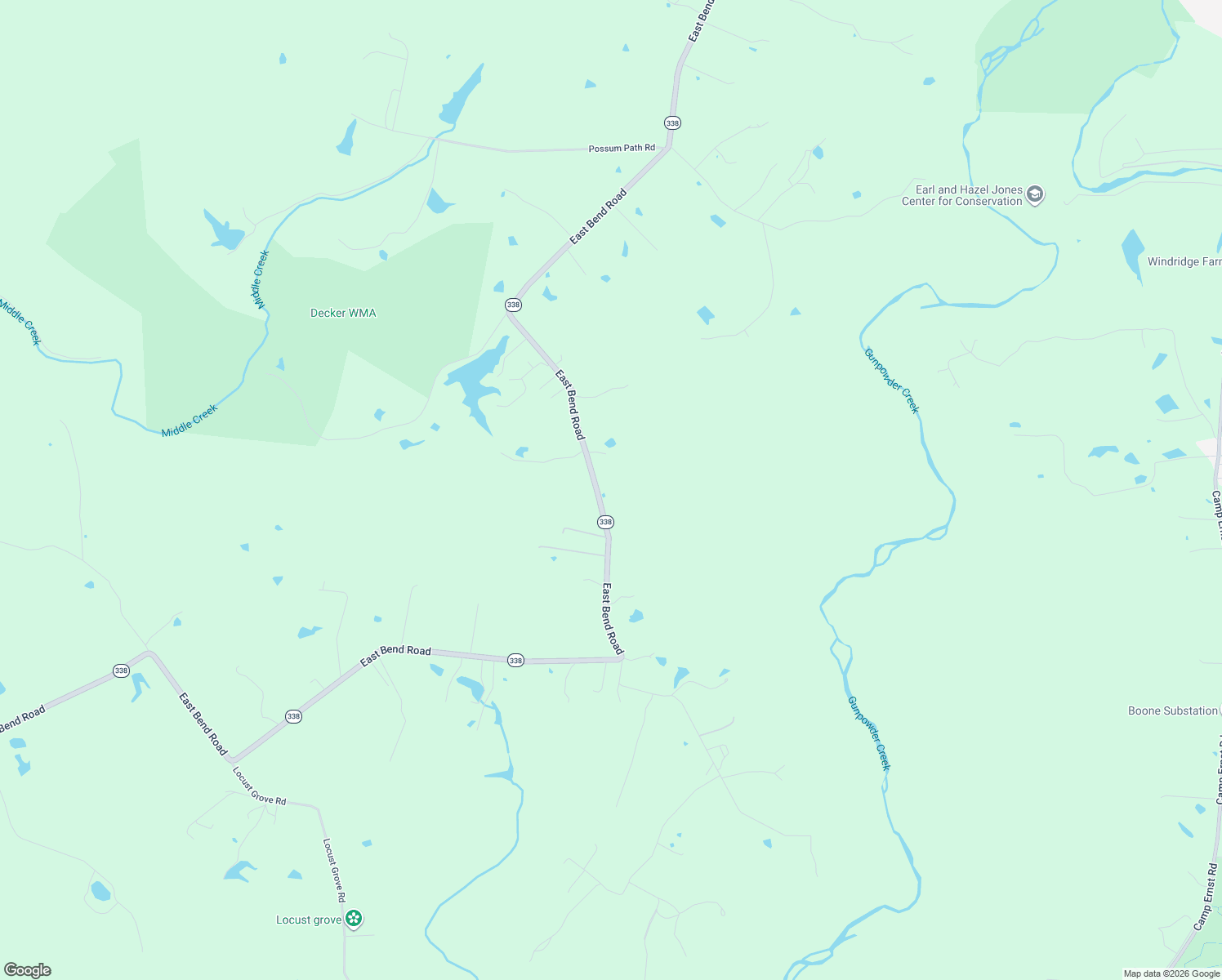 map of restaurants, bars, coffee shops, grocery stores, and more near 7650 East Bend Road in Burlington