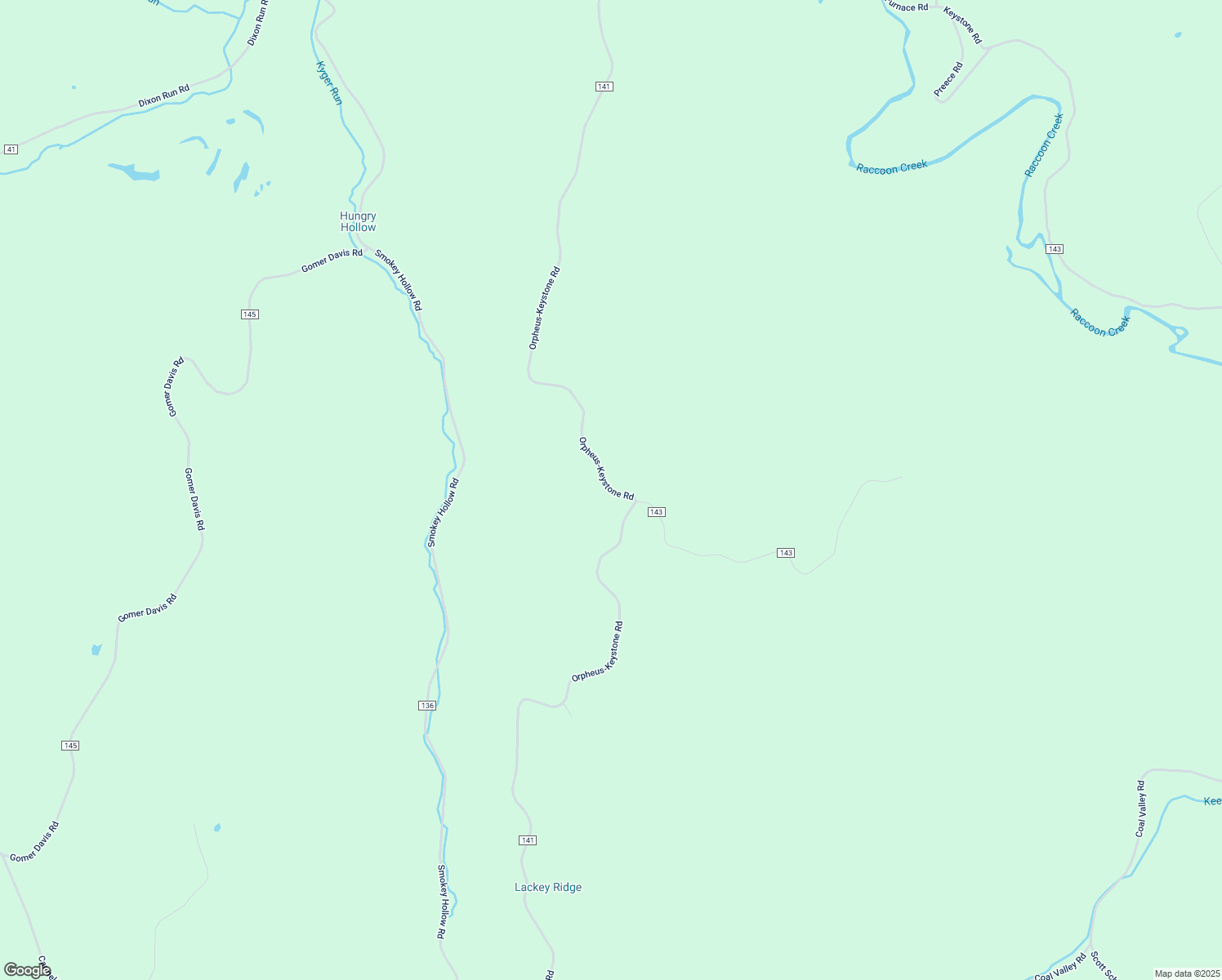 map of restaurants, bars, coffee shops, grocery stores, and more near Orpheus-Keystone Road in Jackson County