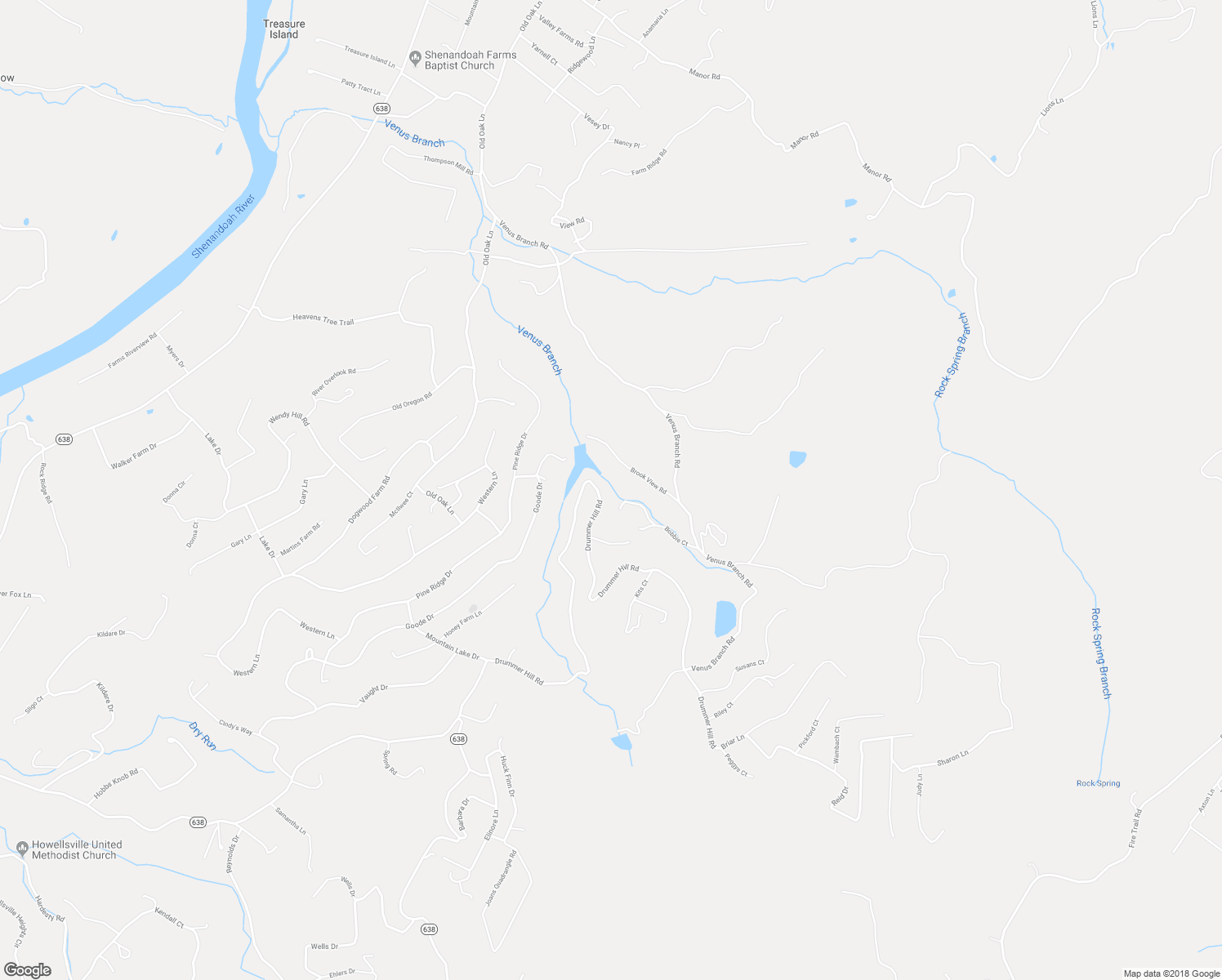 map of restaurants, bars, coffee shops, grocery stores, and more near 939 Drummer Hill Road in Front Royal