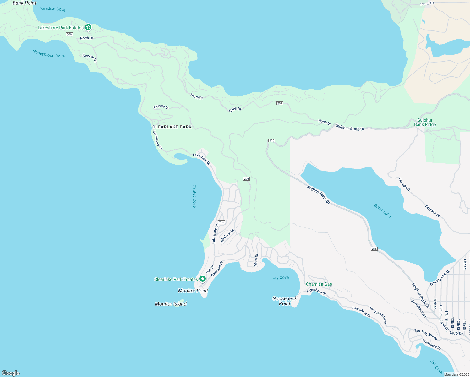 map of restaurants, bars, coffee shops, grocery stores, and more near 2690 Carmel Avenue in Lake County