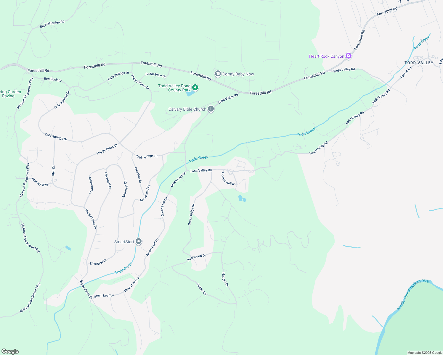 21200 Todd Valley Road, Foresthill CA Walk Score
