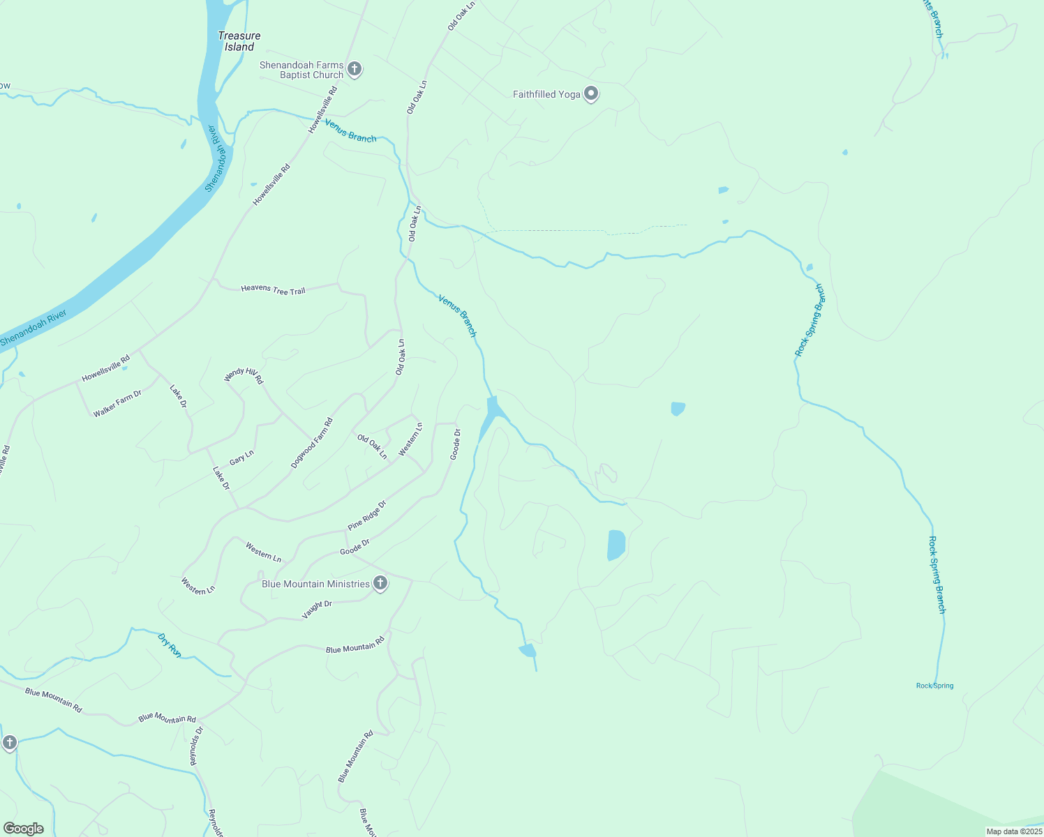 map of restaurants, bars, coffee shops, grocery stores, and more near 939 Drummer Hill Road in Front Royal