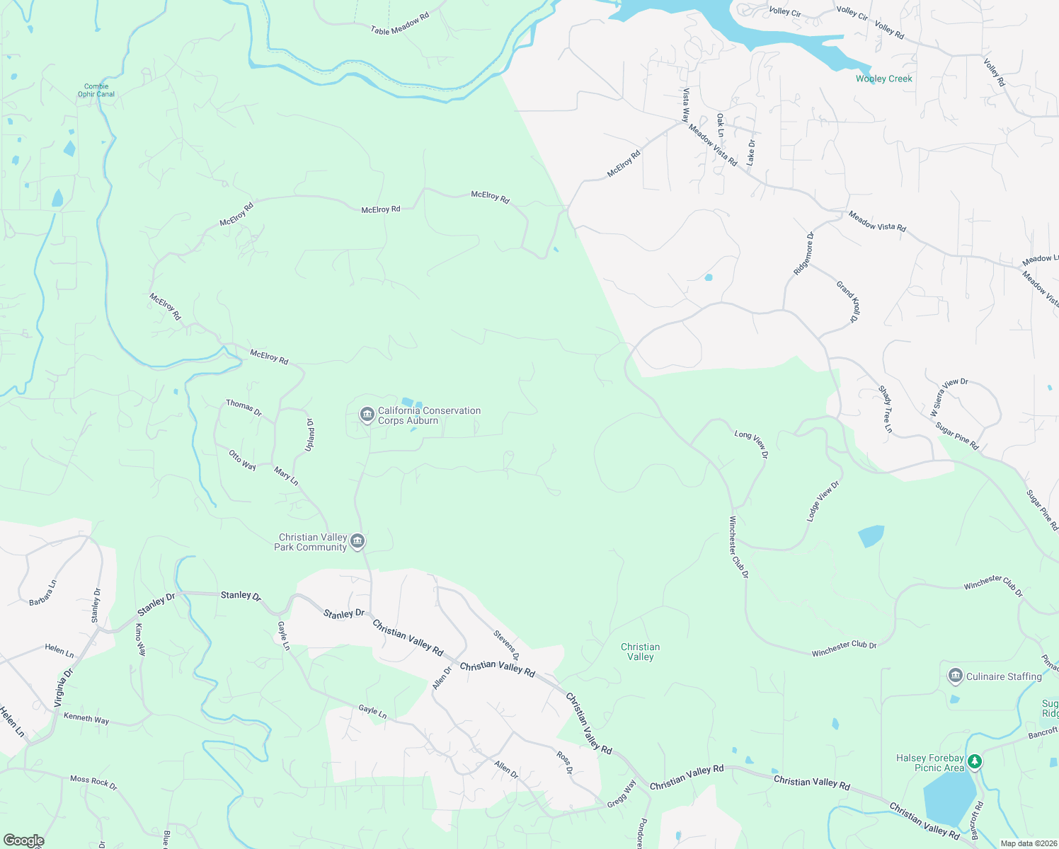 map of restaurants, bars, coffee shops, grocery stores, and more near 3110 Iron Mine Road in Auburn