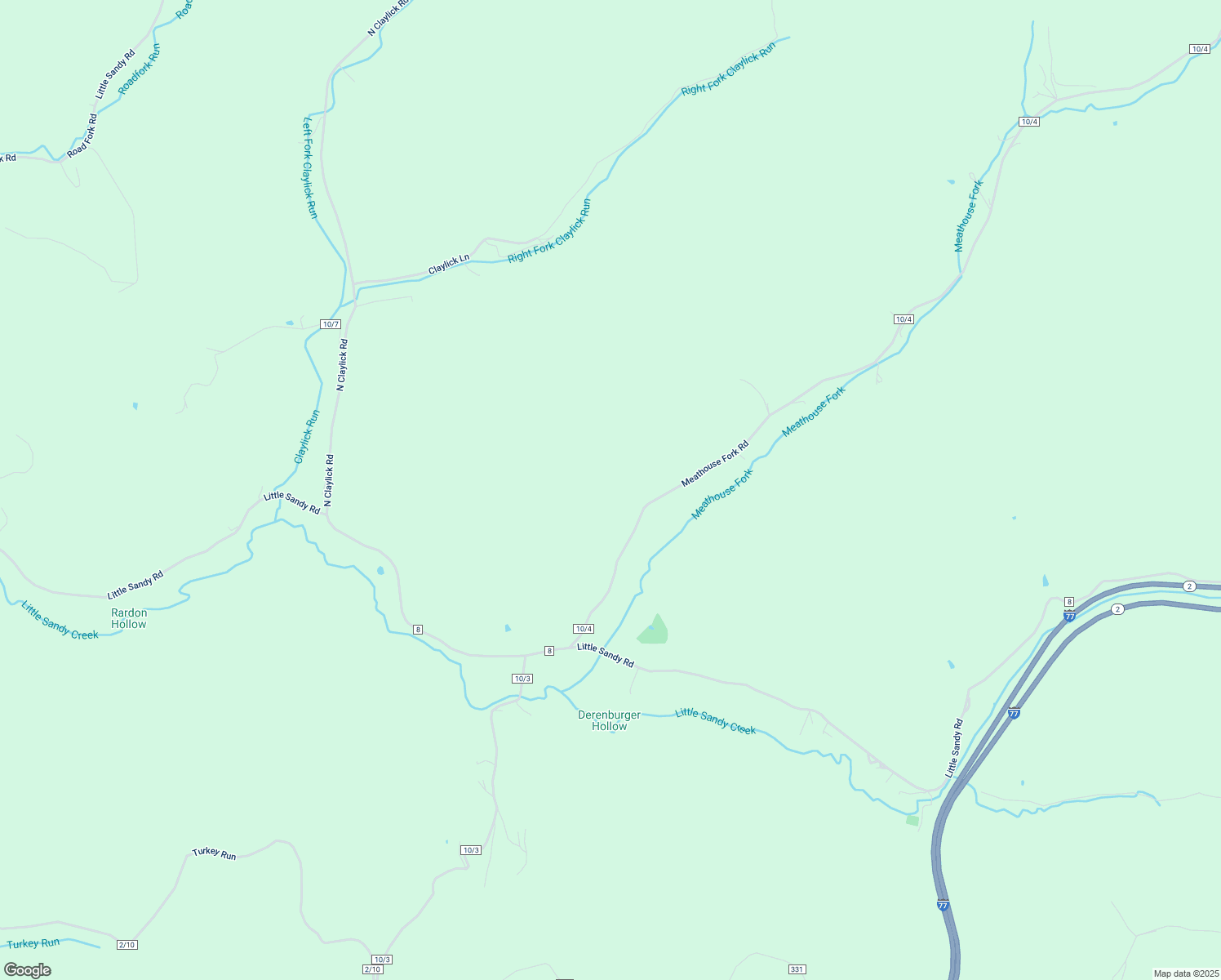 map of restaurants, bars, coffee shops, grocery stores, and more near 17 Rear Route in Murraysville