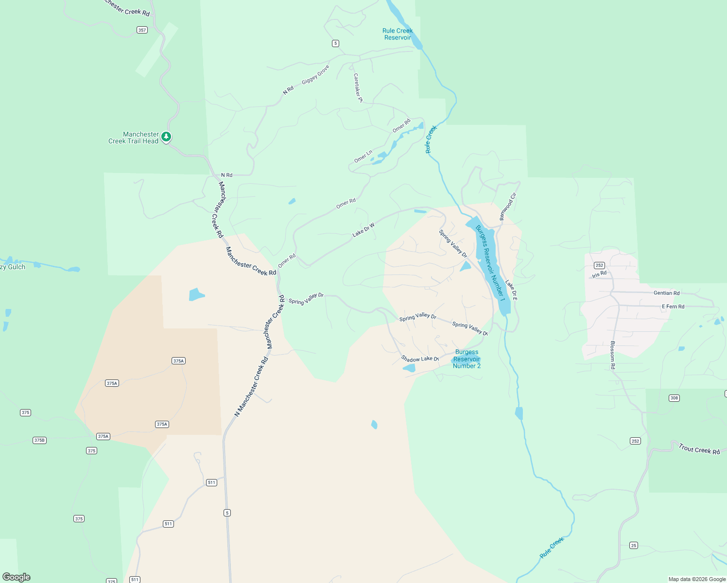 map of restaurants, bars, coffee shops, grocery stores, and more near 847 Ridge Road in Divide