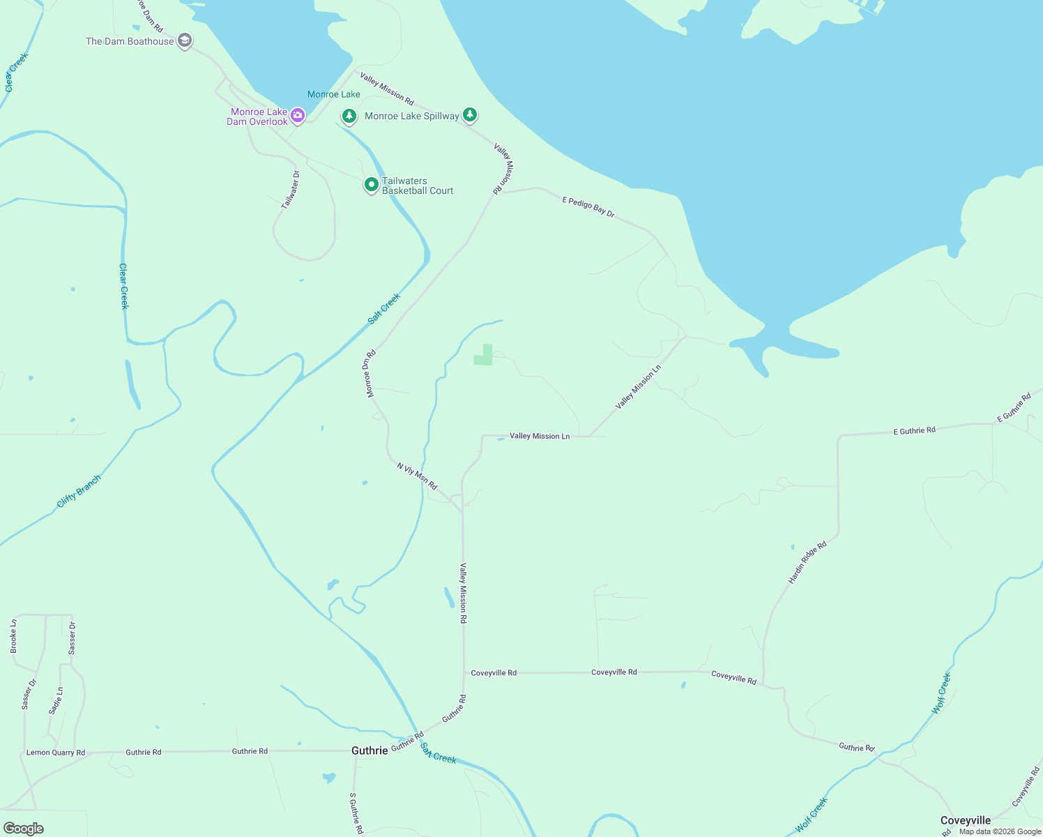 map of restaurants, bars, coffee shops, grocery stores, and more near 331 Valley Mission Lane in Bedford