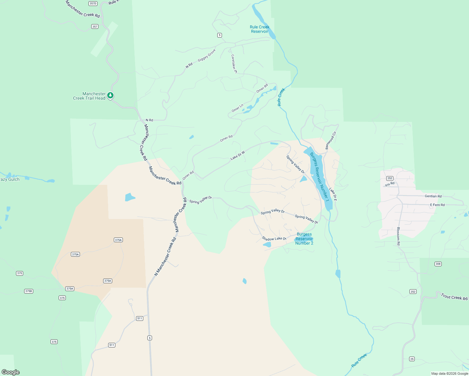 map of restaurants, bars, coffee shops, grocery stores, and more near 847 Ridge Road in Divide