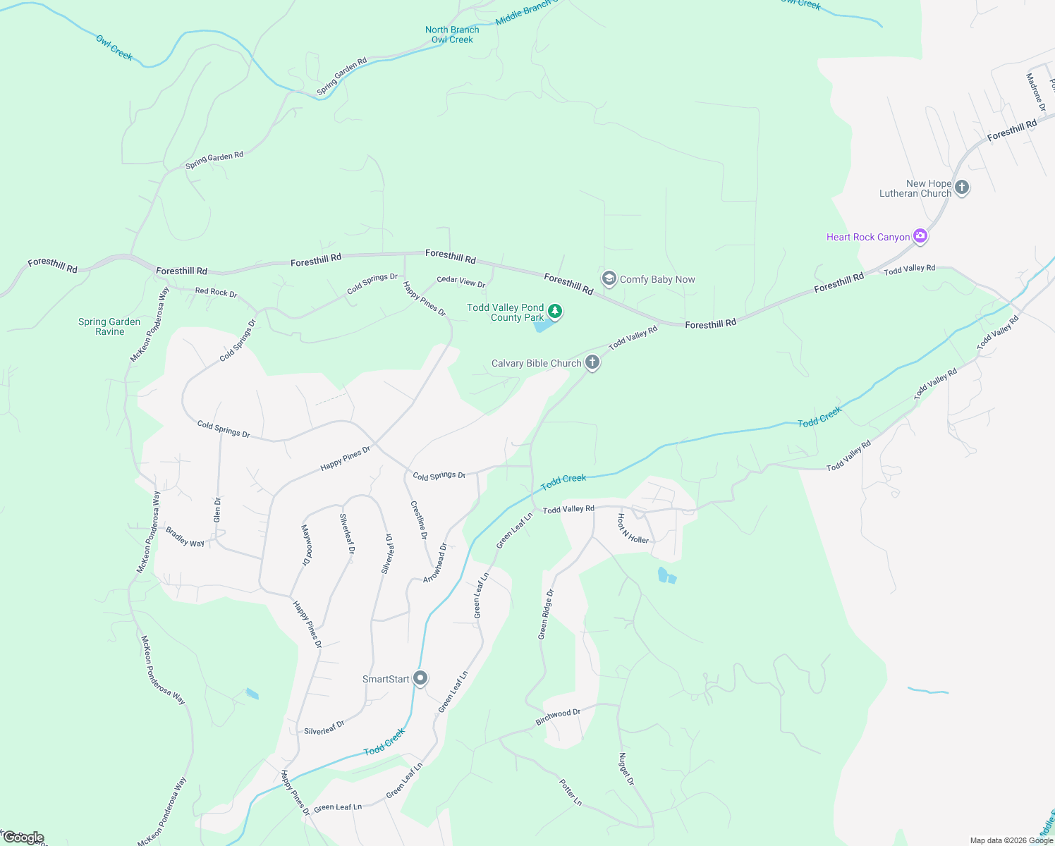 map of restaurants, bars, coffee shops, grocery stores, and more near 5239 Crestline Drive in Foresthill
