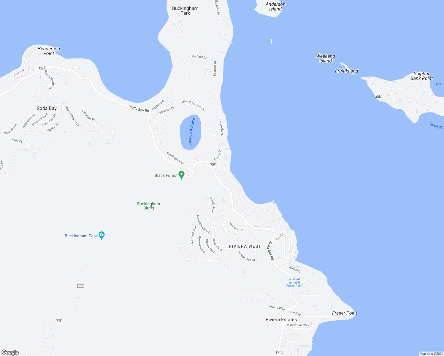 map of restaurants, bars, coffee shops, grocery stores, and more near 3095 South Lake Drive in Kelseyville