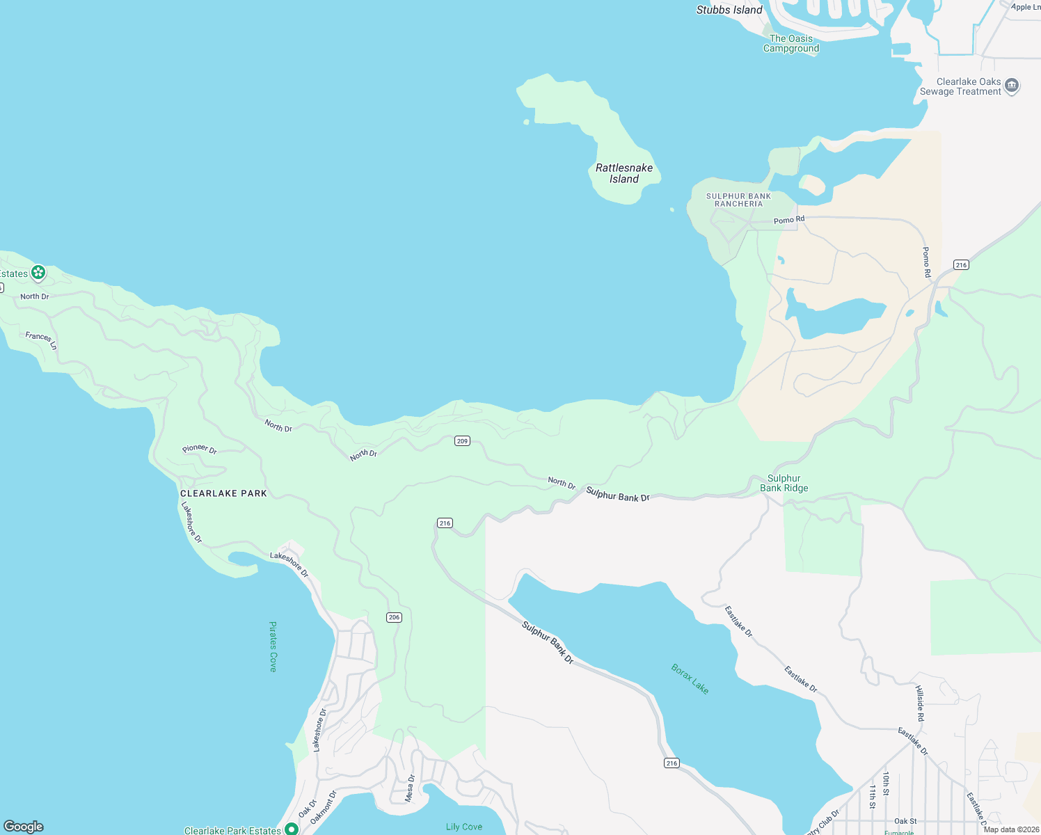 map of restaurants, bars, coffee shops, grocery stores, and more near 12090 North Drive in Clearlake
