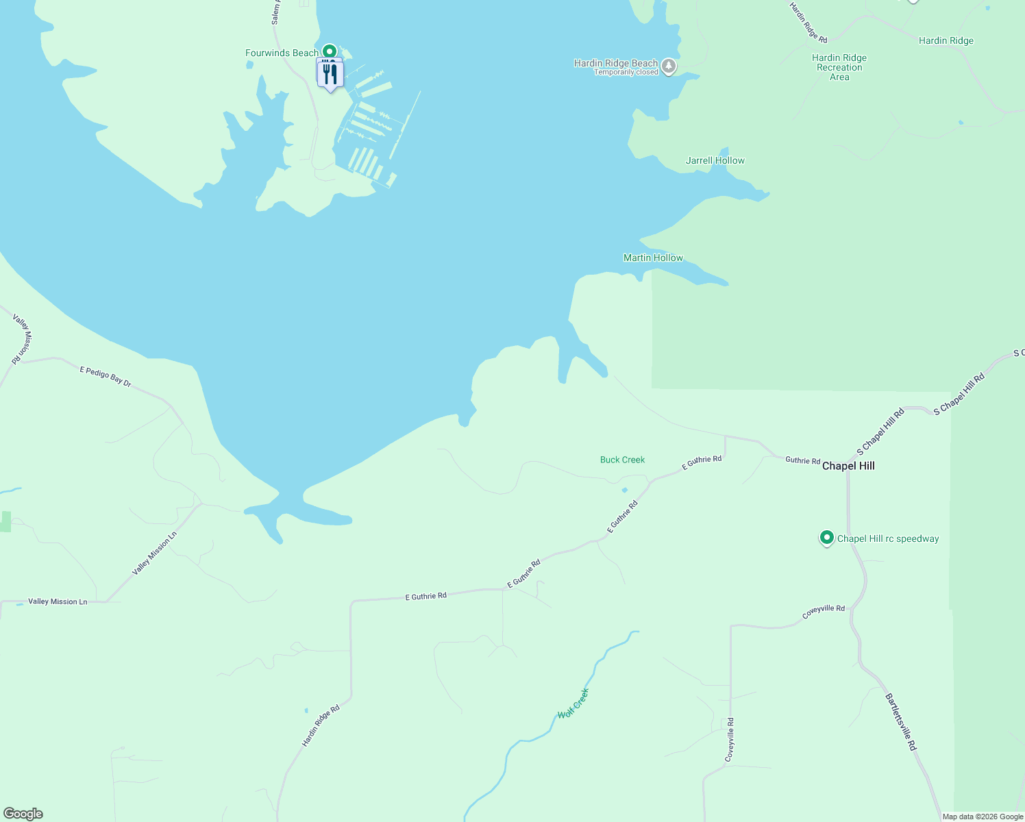 map of restaurants, bars, coffee shops, grocery stores, and more near 5409 Prince Road in Heltonville