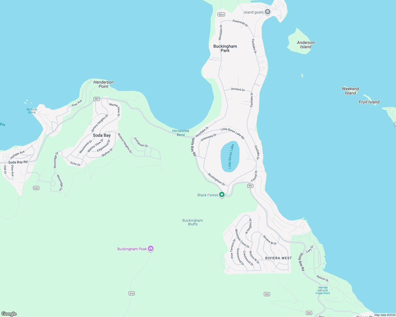 map of restaurants, bars, coffee shops, grocery stores, and more near 7955 Golf Drive in Kelseyville