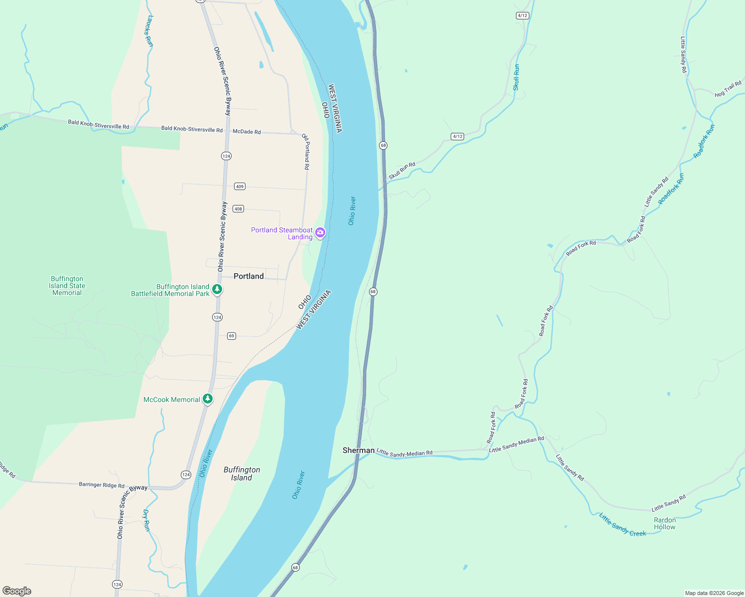 map of restaurants, bars, coffee shops, grocery stores, and more near Washington Road in Ravenswood