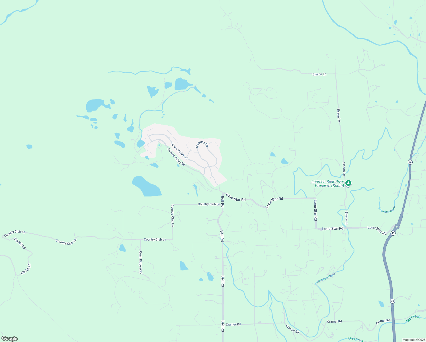 map of restaurants, bars, coffee shops, grocery stores, and more near 6282 View Ridge Drive in Auburn