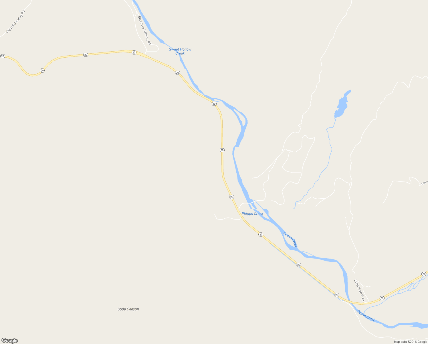 map of restaurants, bars, coffee shops, grocery stores, and more near 18879 Highway 20 in Clearlake Oaks