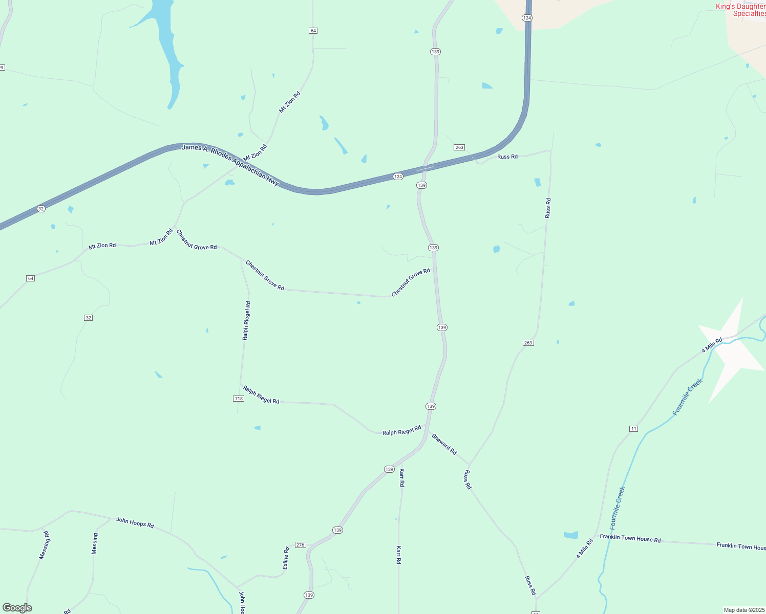 map of restaurants, bars, coffee shops, grocery stores, and more near 1020 Chestnut Grove Road in Jackson