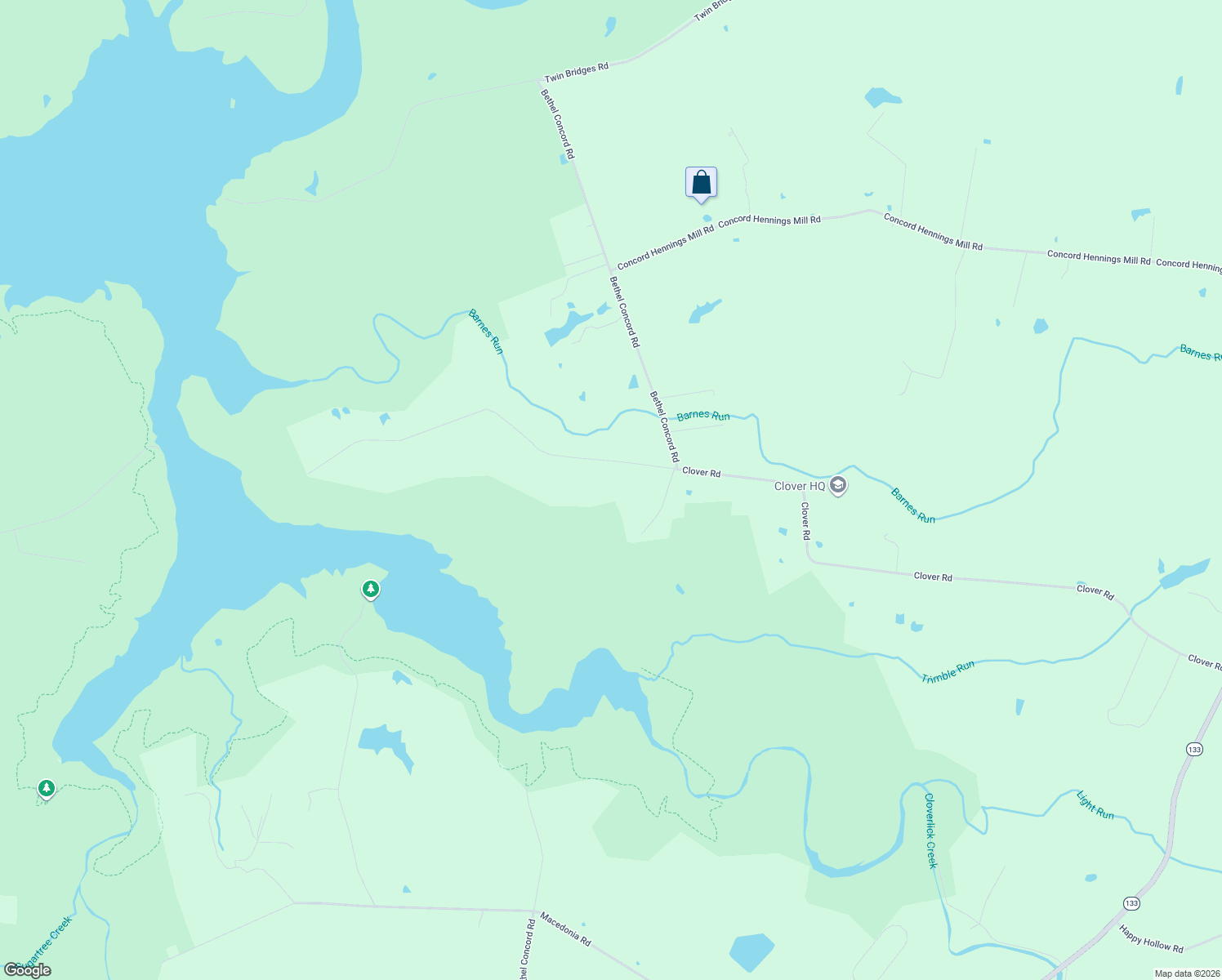 map of restaurants, bars, coffee shops, grocery stores, and more near 3221 Clover Rd in Bethel