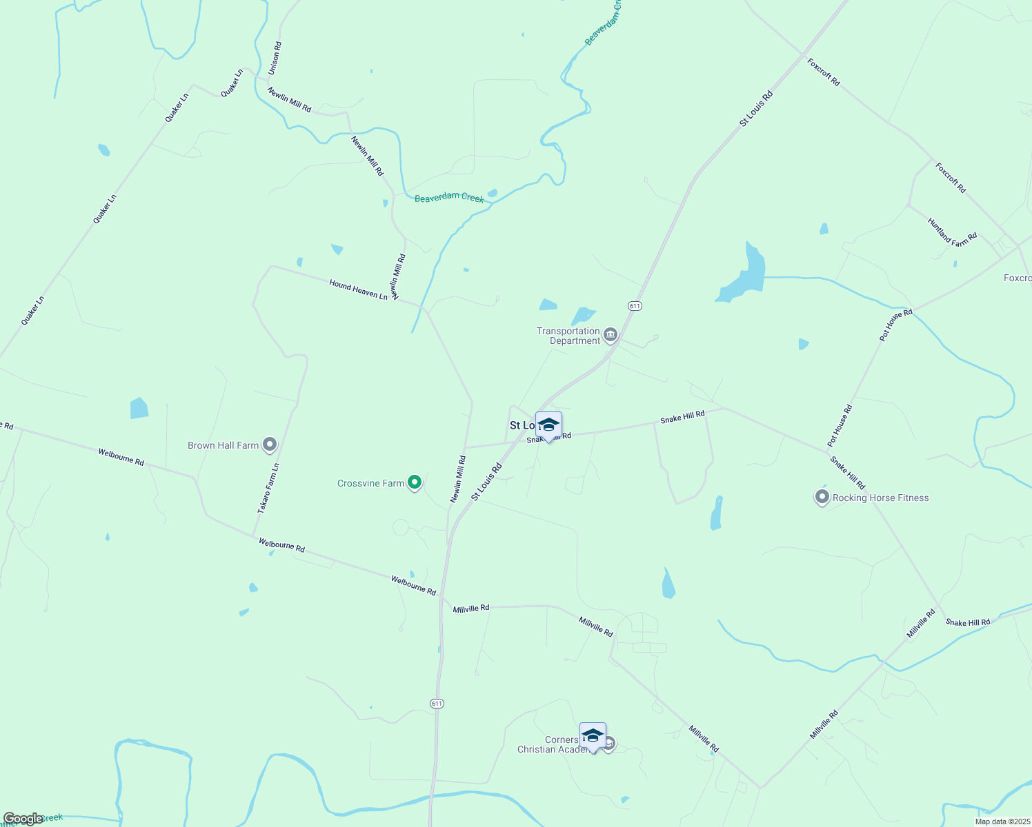 map of restaurants, bars, coffee shops, grocery stores, and more near 22186 McQuay Heights Lane in Middleburg