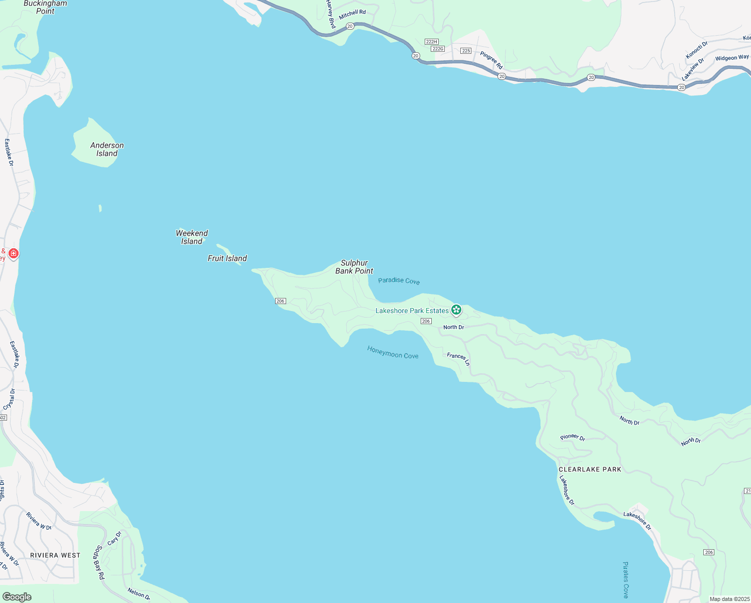 map of restaurants, bars, coffee shops, grocery stores, and more near 10098 Crestview Drive in Lake County