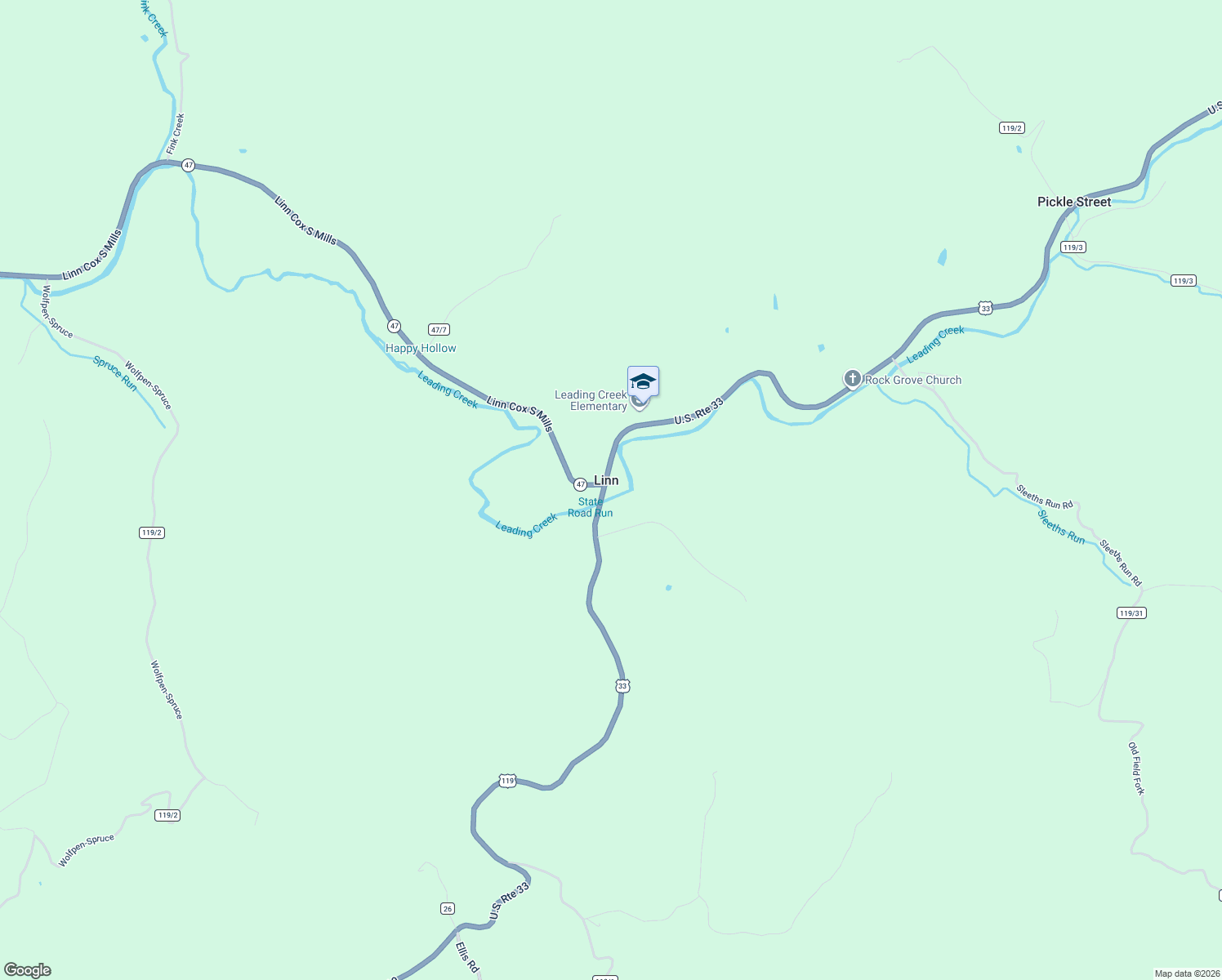 map of restaurants, bars, coffee shops, grocery stores, and more near 15079 U.S. 33 in Weston