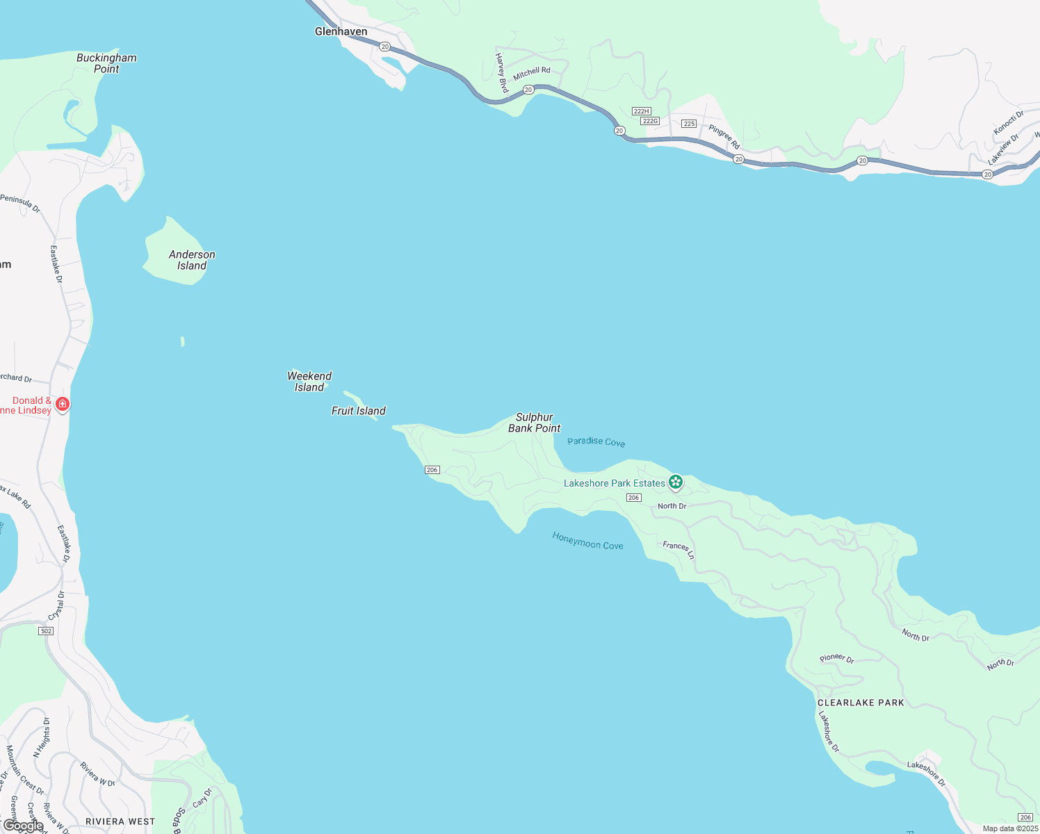 map of restaurants, bars, coffee shops, grocery stores, and more near 1618 Indian Gardens Drive in Clearlake