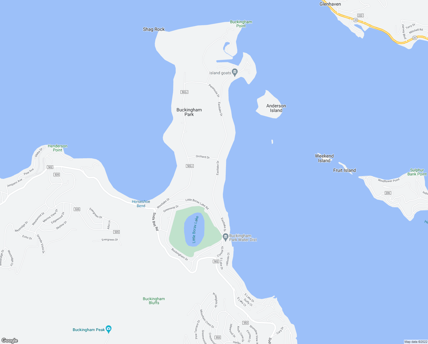 map of restaurants, bars, coffee shops, grocery stores, and more near 2330 Eastlake Drive in Kelseyville