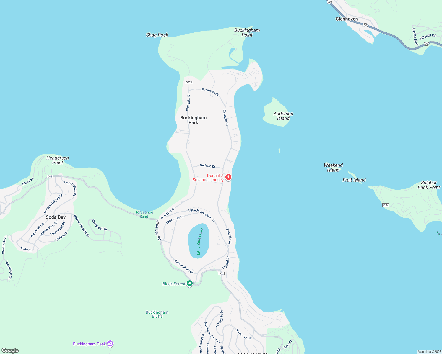 map of restaurants, bars, coffee shops, grocery stores, and more near 2335 Eastlake Drive in Kelseyville