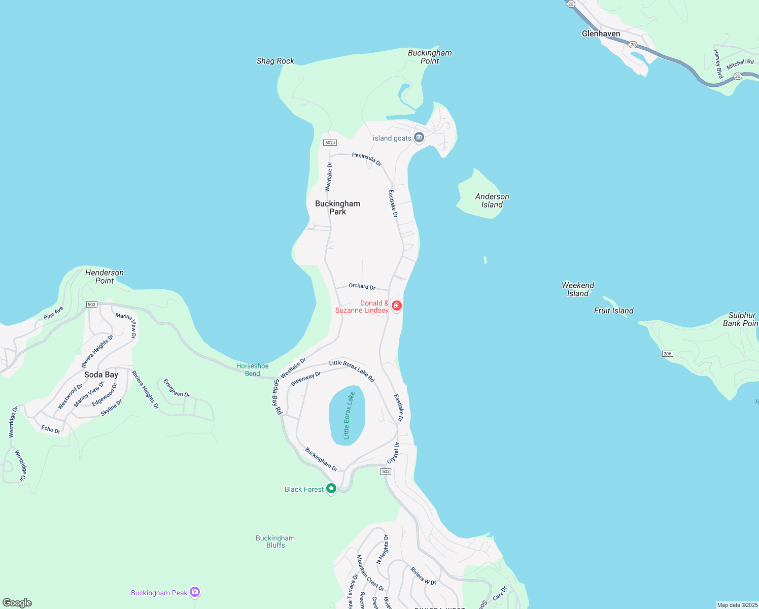 map of restaurants, bars, coffee shops, grocery stores, and more near 2335 Eastlake Drive in Kelseyville