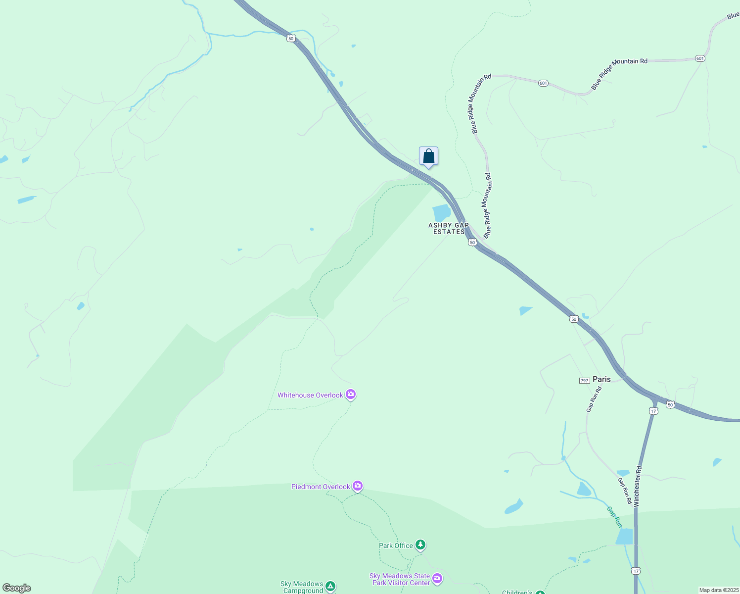 map of restaurants, bars, coffee shops, grocery stores, and more near 706 Mcguire Circle in Berryville