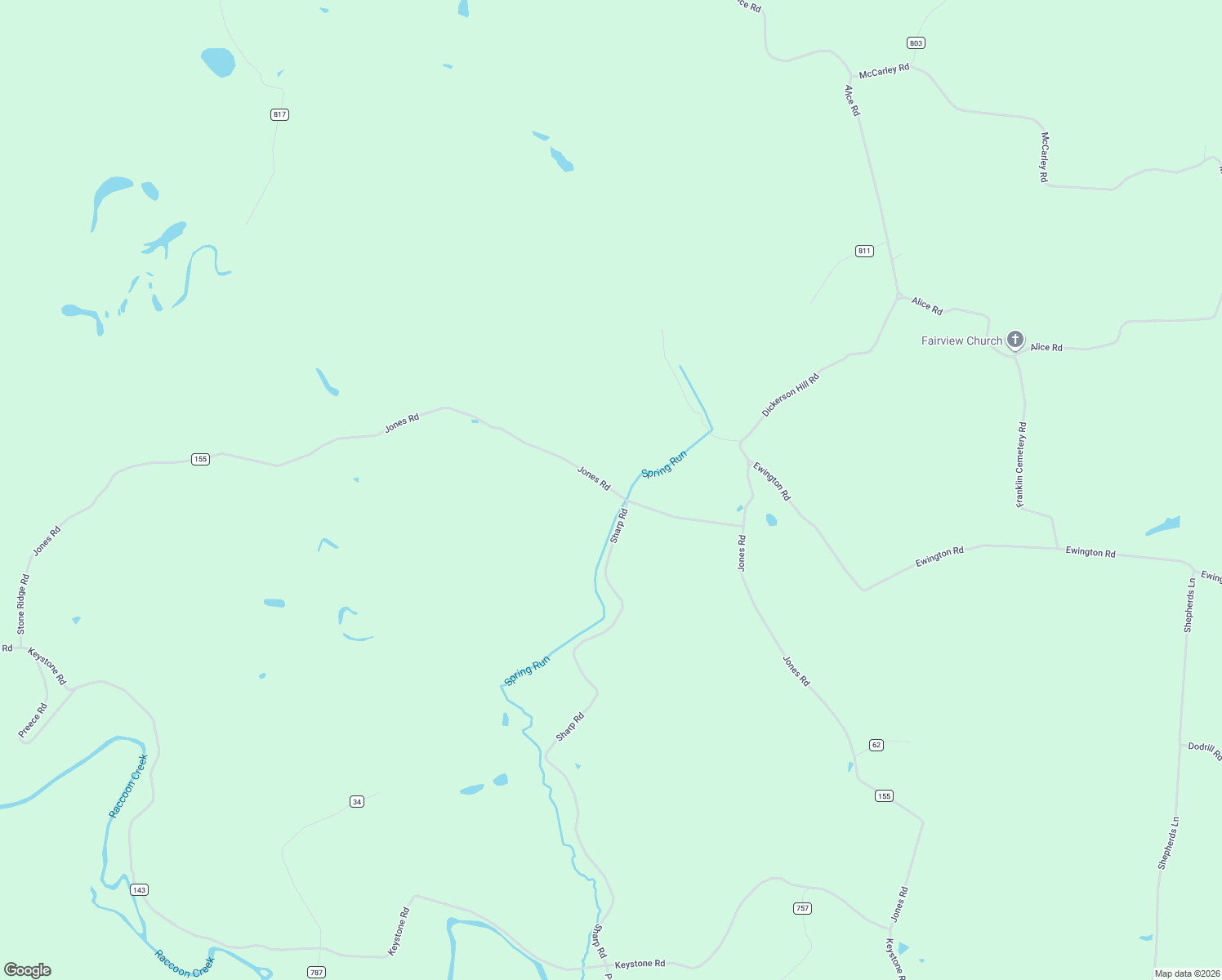 map of restaurants, bars, coffee shops, grocery stores, and more near 1730 Jones Road in Vinton