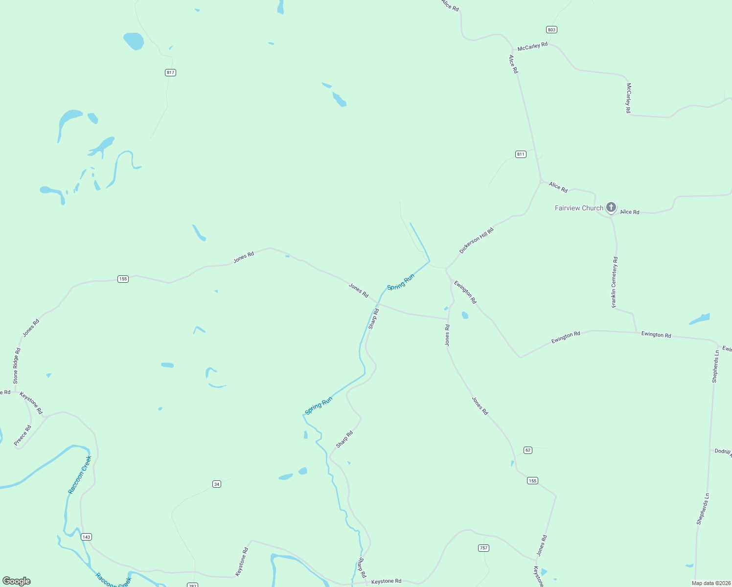 map of restaurants, bars, coffee shops, grocery stores, and more near 1730 Jones Road in Vinton