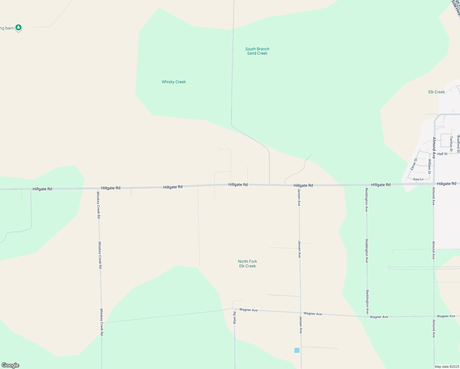 map of restaurants, bars, coffee shops, grocery stores, and more near Hillgate Road in Arbuckle
