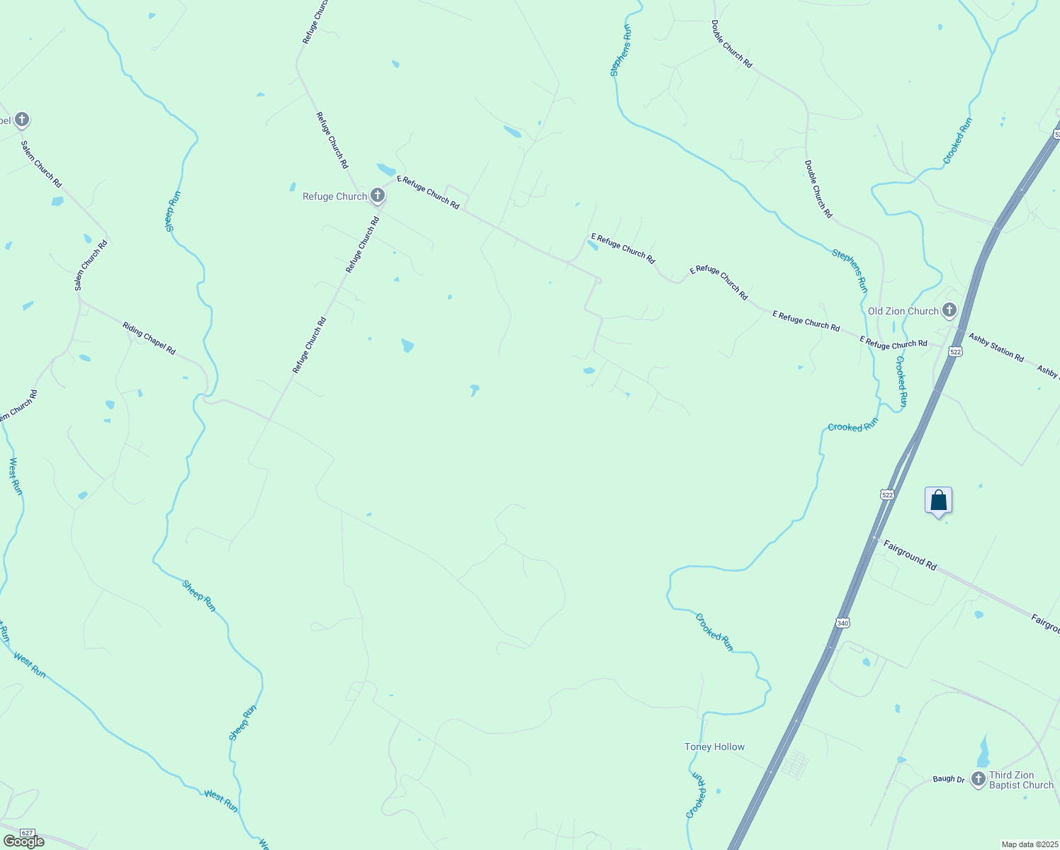 map of restaurants, bars, coffee shops, grocery stores, and more near 308 Tonys Hollow Lane in Stephens City