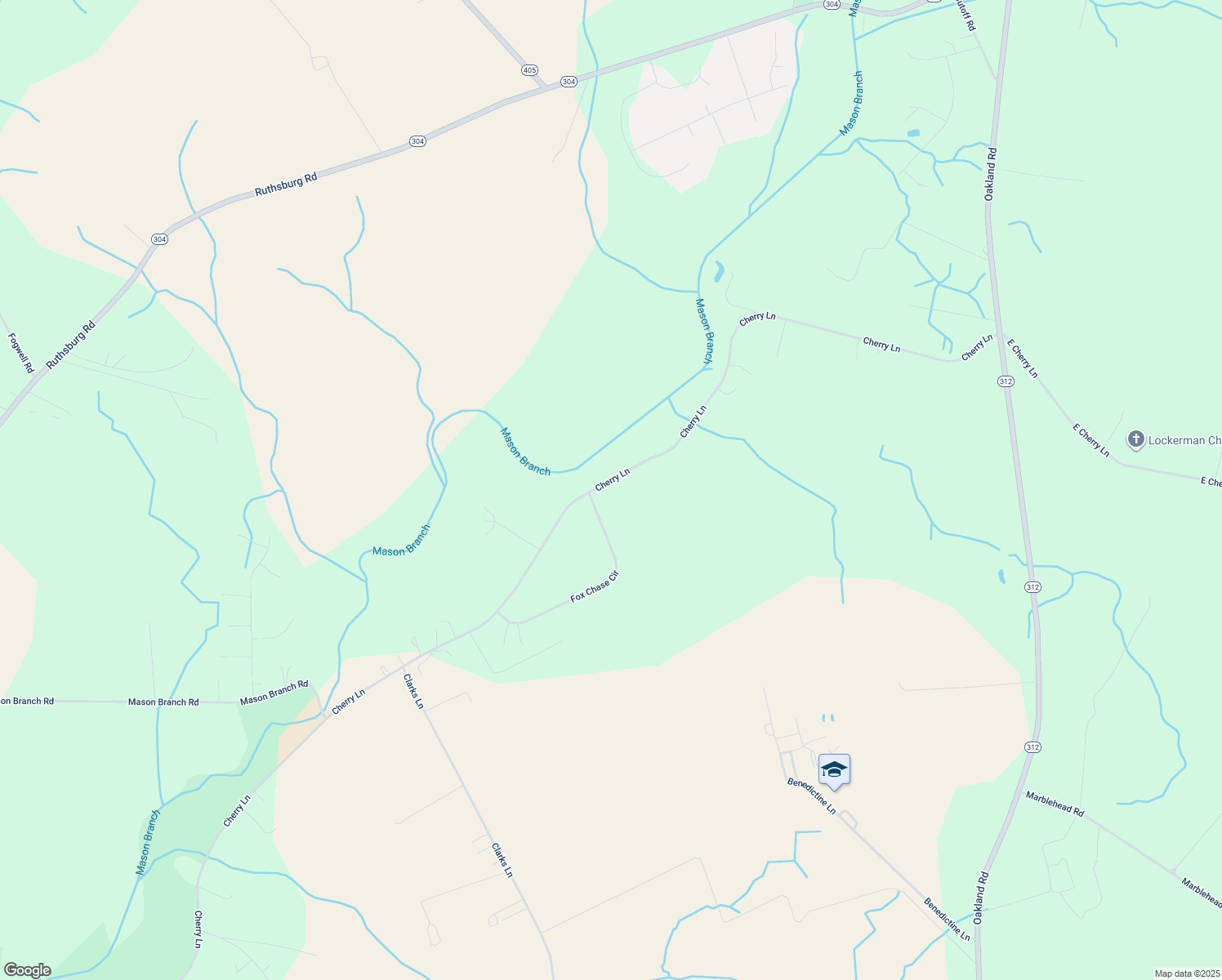 map of restaurants, bars, coffee shops, grocery stores, and more near 14773 Cherry Lane in Ridgely