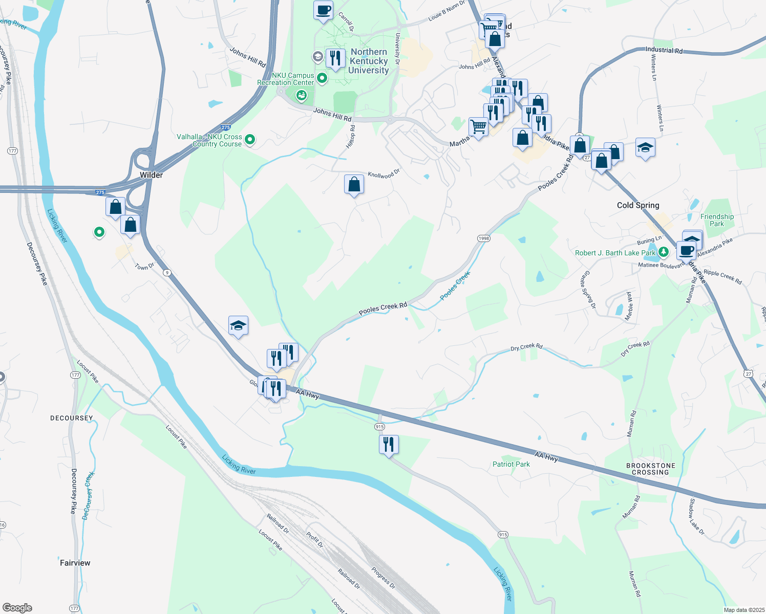 474 Pooles Creek Road, Cold Spring KY Walk Score